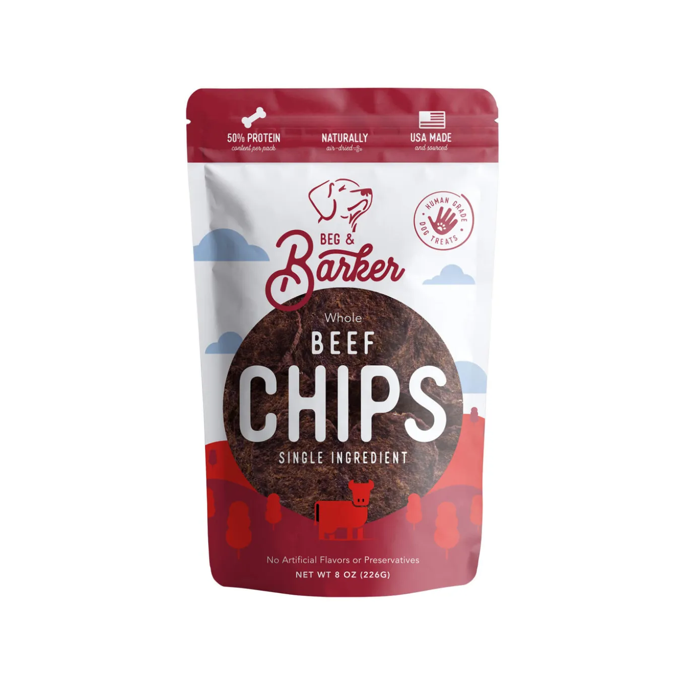 Beg & Barker Chips Single Ingredient Human Grade Dog Treats