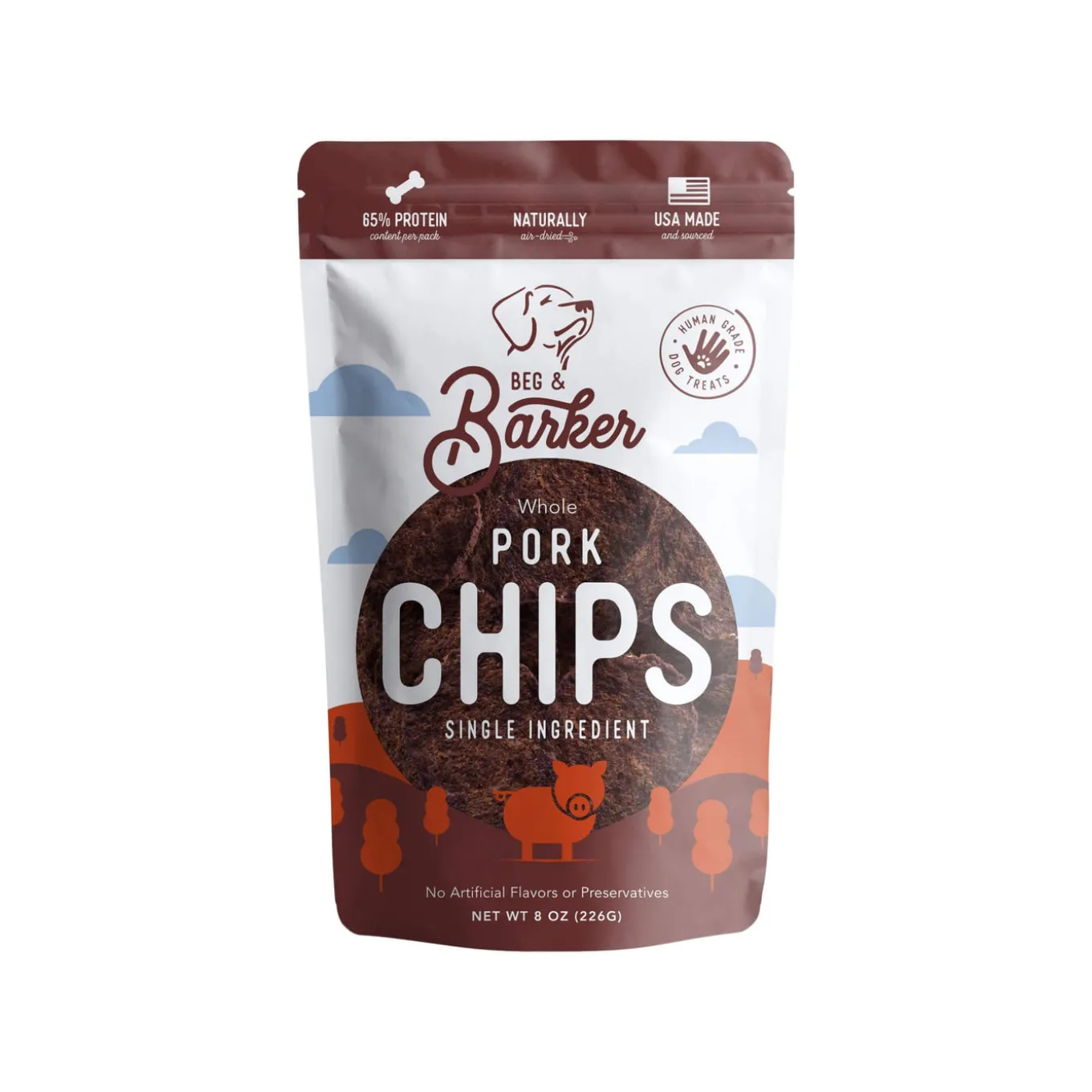 Beg & Barker Chips Single Ingredient Human Grade Dog Treats