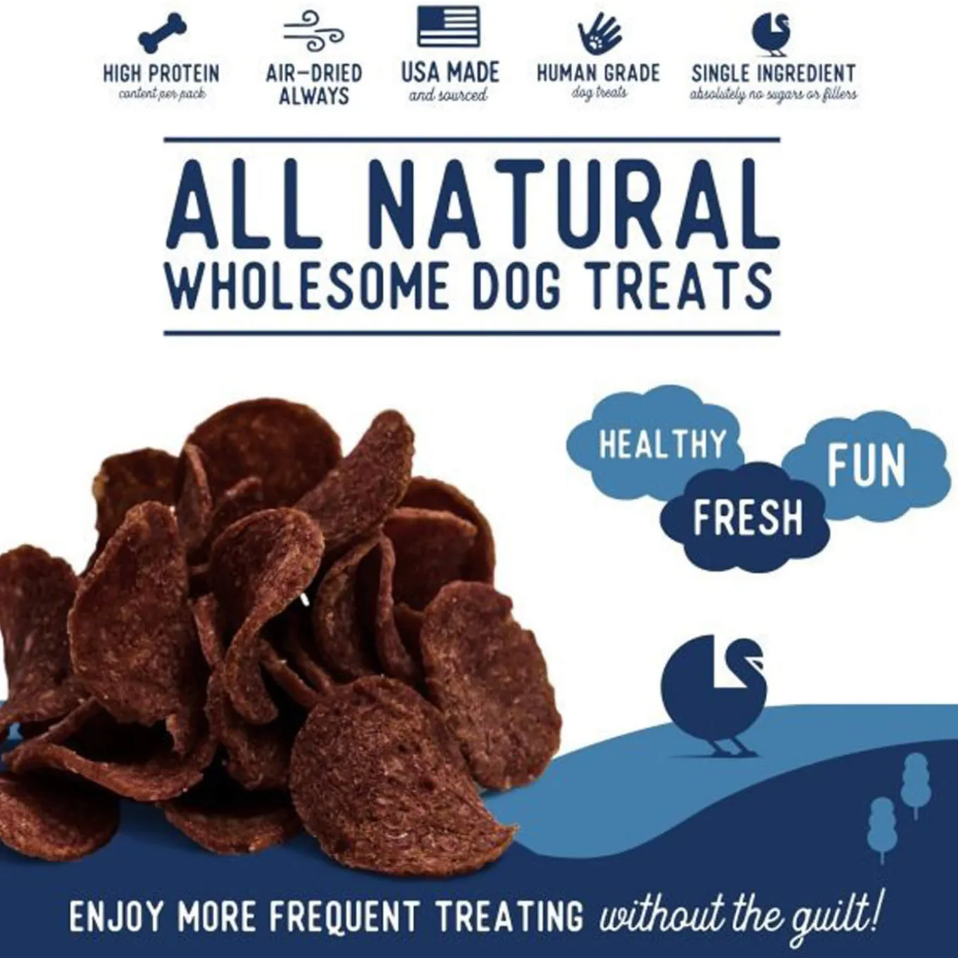 Beg & Barker Chips Single Ingredient Human Grade Dog Treats