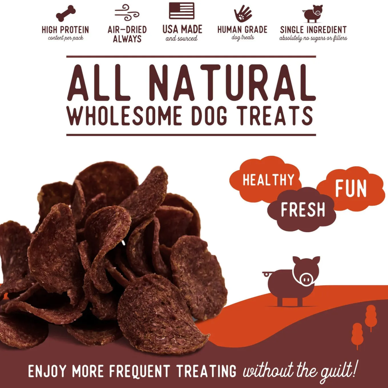 Beg & Barker Chips Single Ingredient Human Grade Dog Treats
