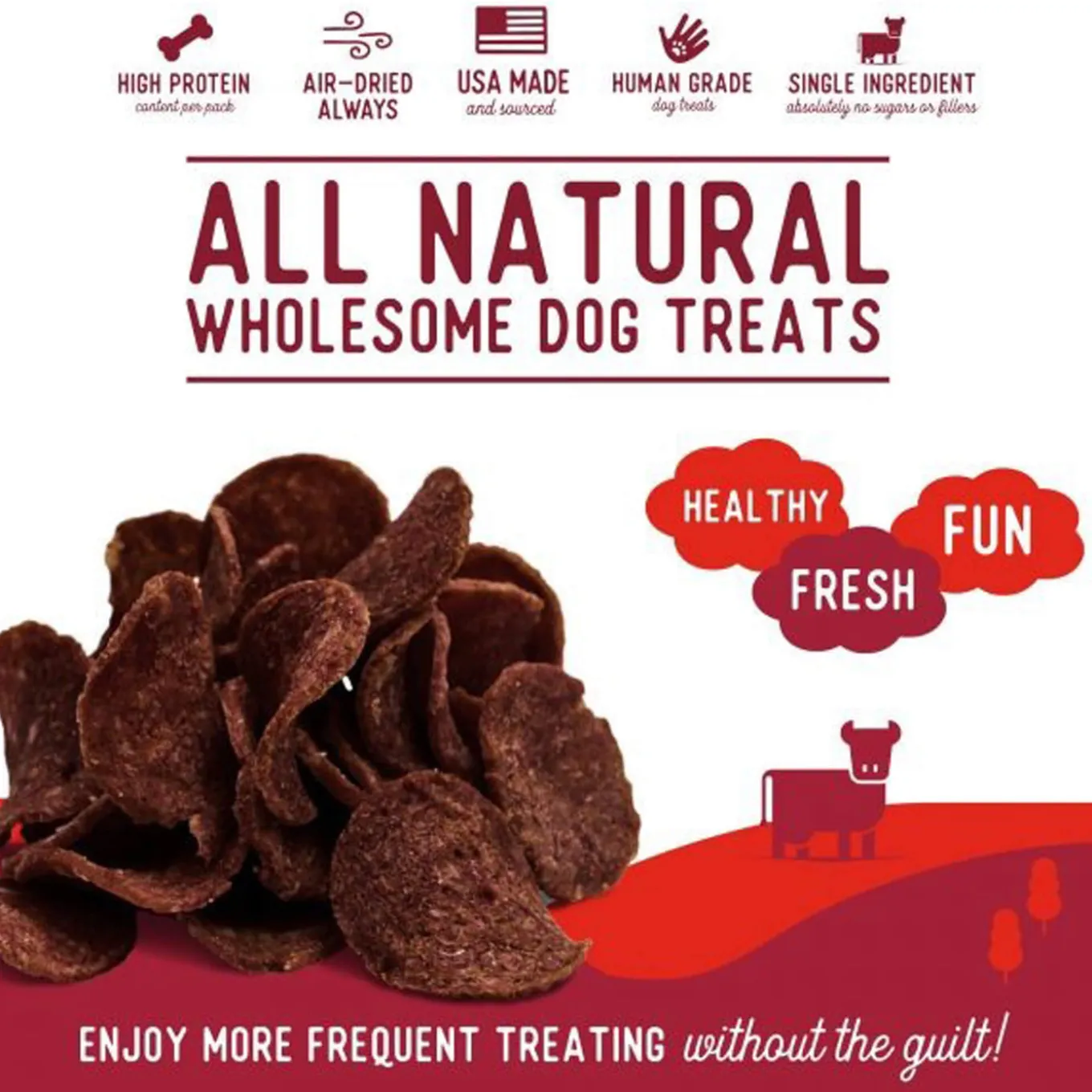 Beg & Barker Chips Single Ingredient Human Grade Dog Treats