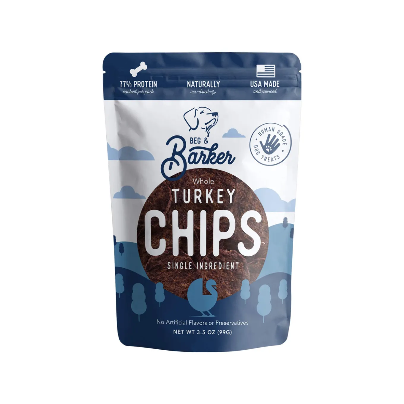 Beg & Barker Chips Single Ingredient Human Grade Dog Treats