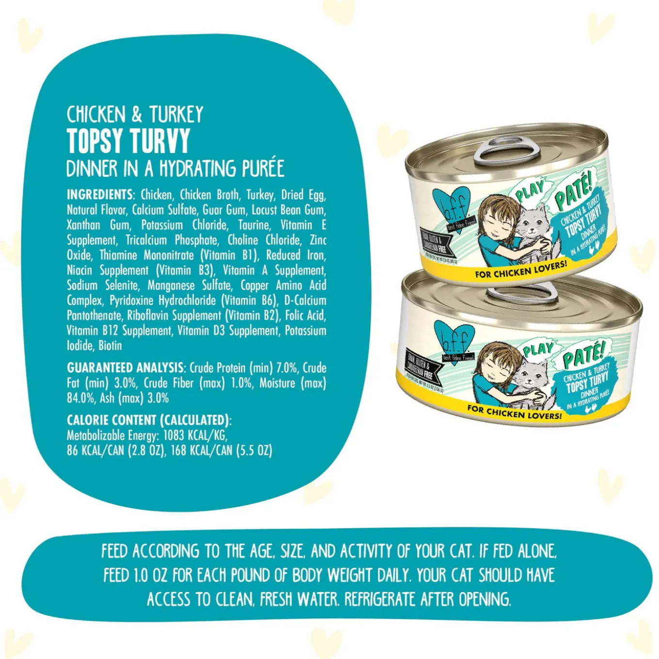 Best Feline Friend BFF PLAY! Pate Lover's Aw Yeah Wet Canned Cat Food