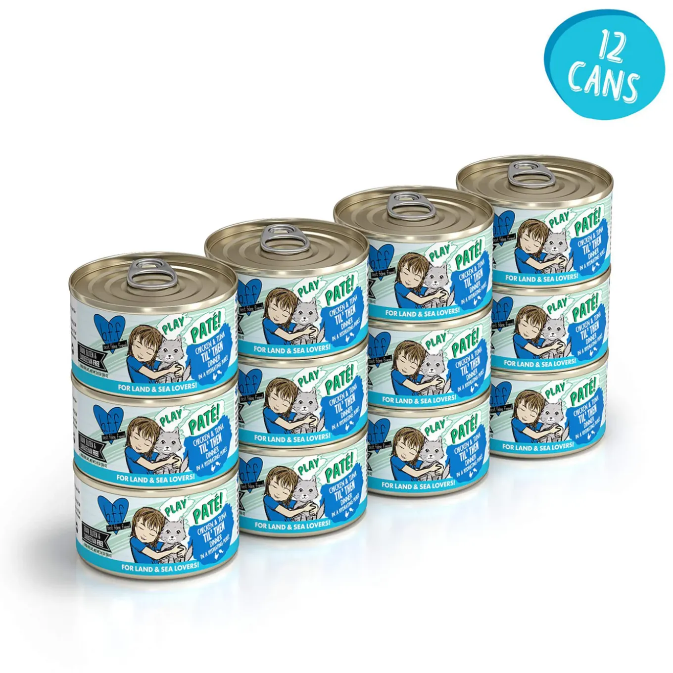Best Feline Friend BFF PLAY! Pate Lover's Aw Yeah Wet Canned Cat Food