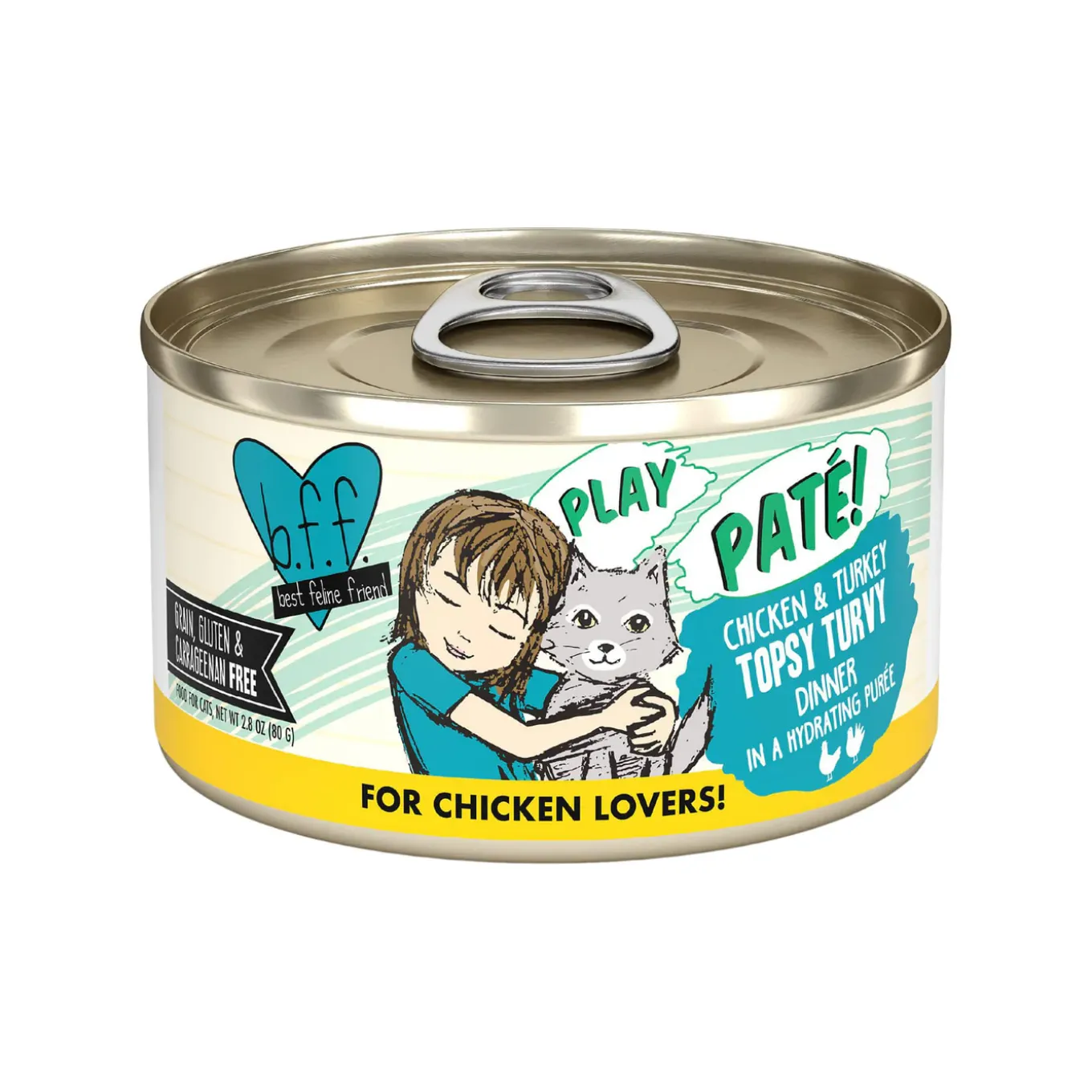 Best Feline Friend BFF PLAY! Pate Lover's Aw Yeah Wet Canned Cat Food