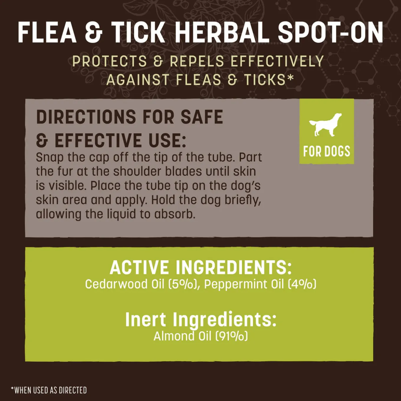 Earth Animal Nature's Protection Flea & Tick Spot On for Dogs