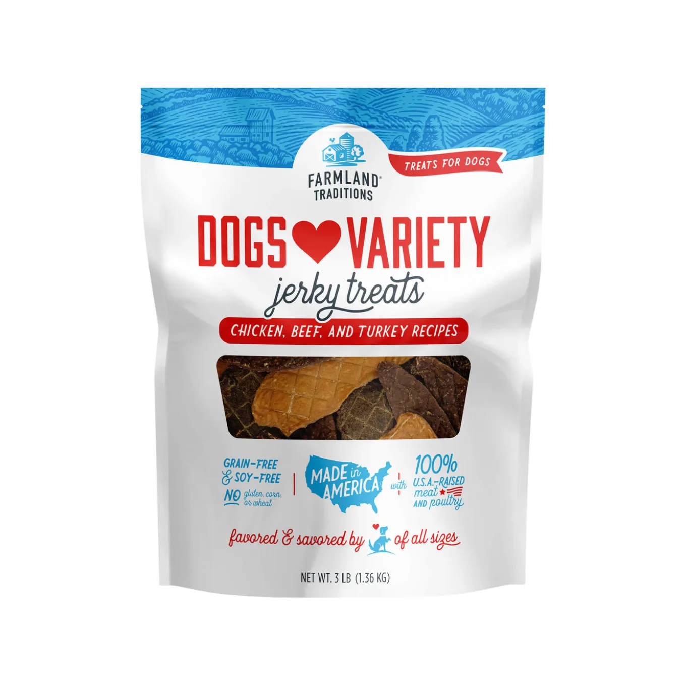 Farmland Traditions Dogs Love Jerky Treats
