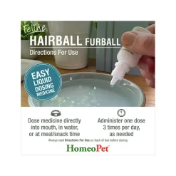 HomeoPet Feline Homeopathic Furball Relief Drops for Cats
