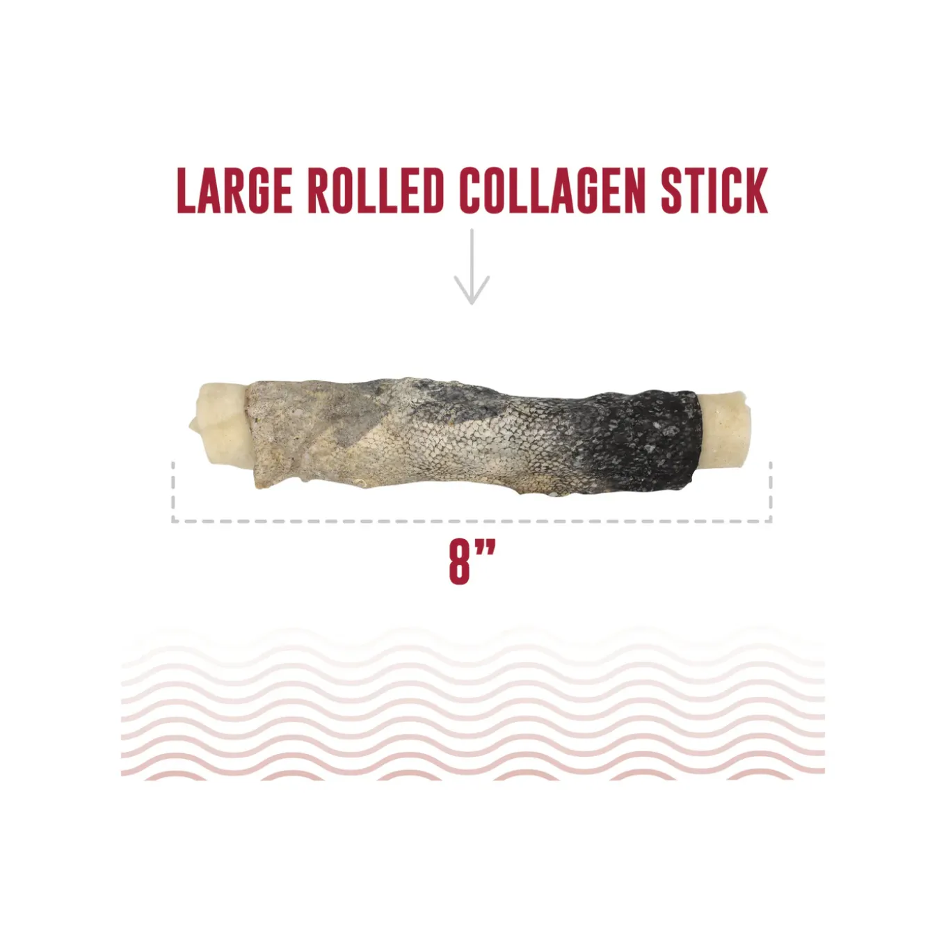 Icelandic+ Beef Rolled Collagen Stick Dog Chew with Wrapped Fish