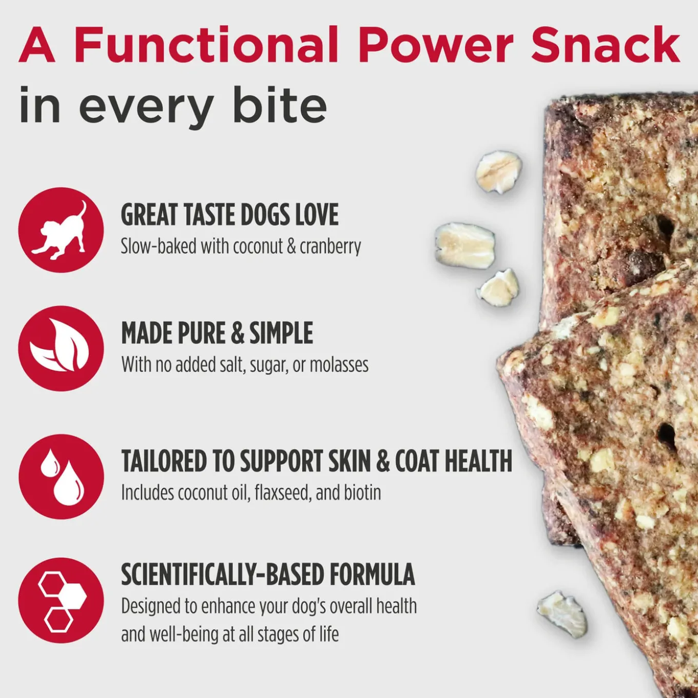 Nulo Functional Granola Bar Digestion Gut Health Dog Treats