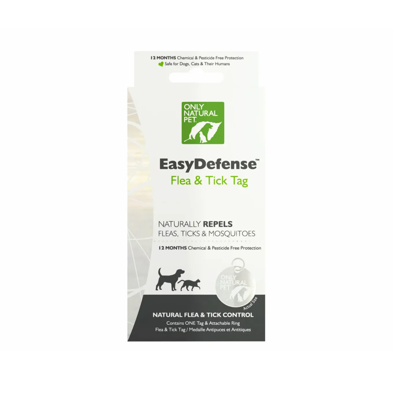Only Natural Pet Easy Defense Flea & Tick Tag for Dogs & Cats
