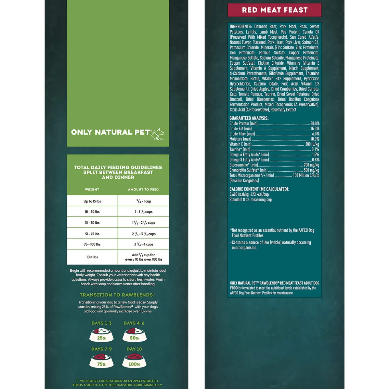 Only Natural Pet Raw Blends Grain Free Raw Dog Food