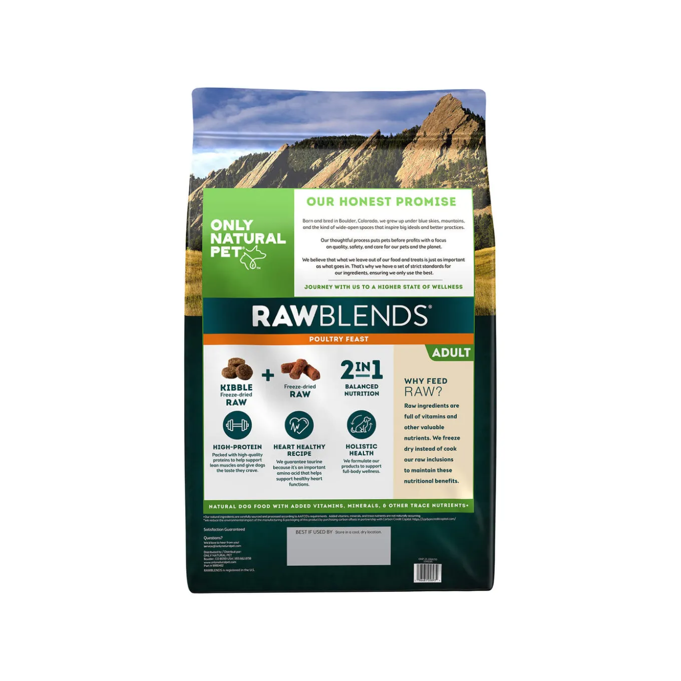 Only Natural Pet Raw Blends Grain Free Raw Dog Food