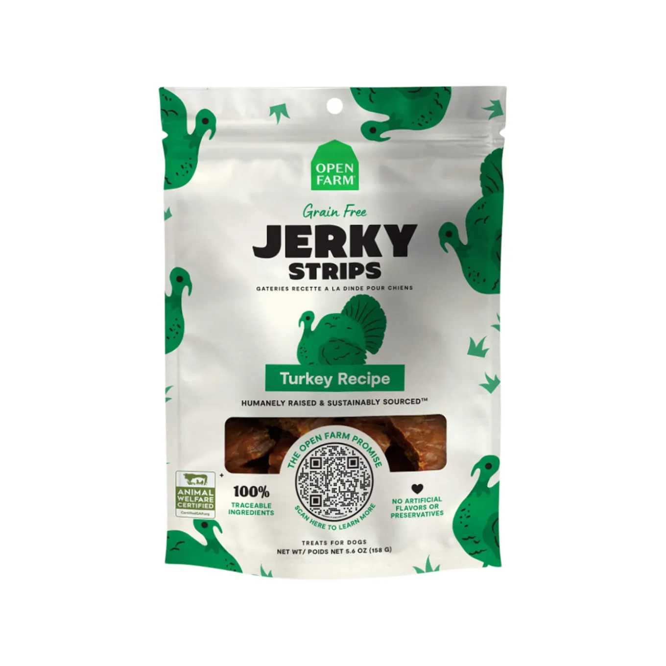 Open Farm Grain Free Jerky Strips Dog Treats