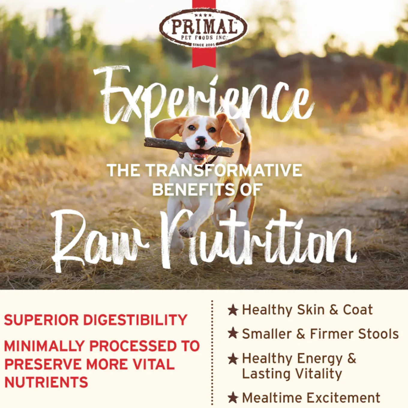 Primal Pet Foods Pronto Freeze-Dried Raw Dog Food