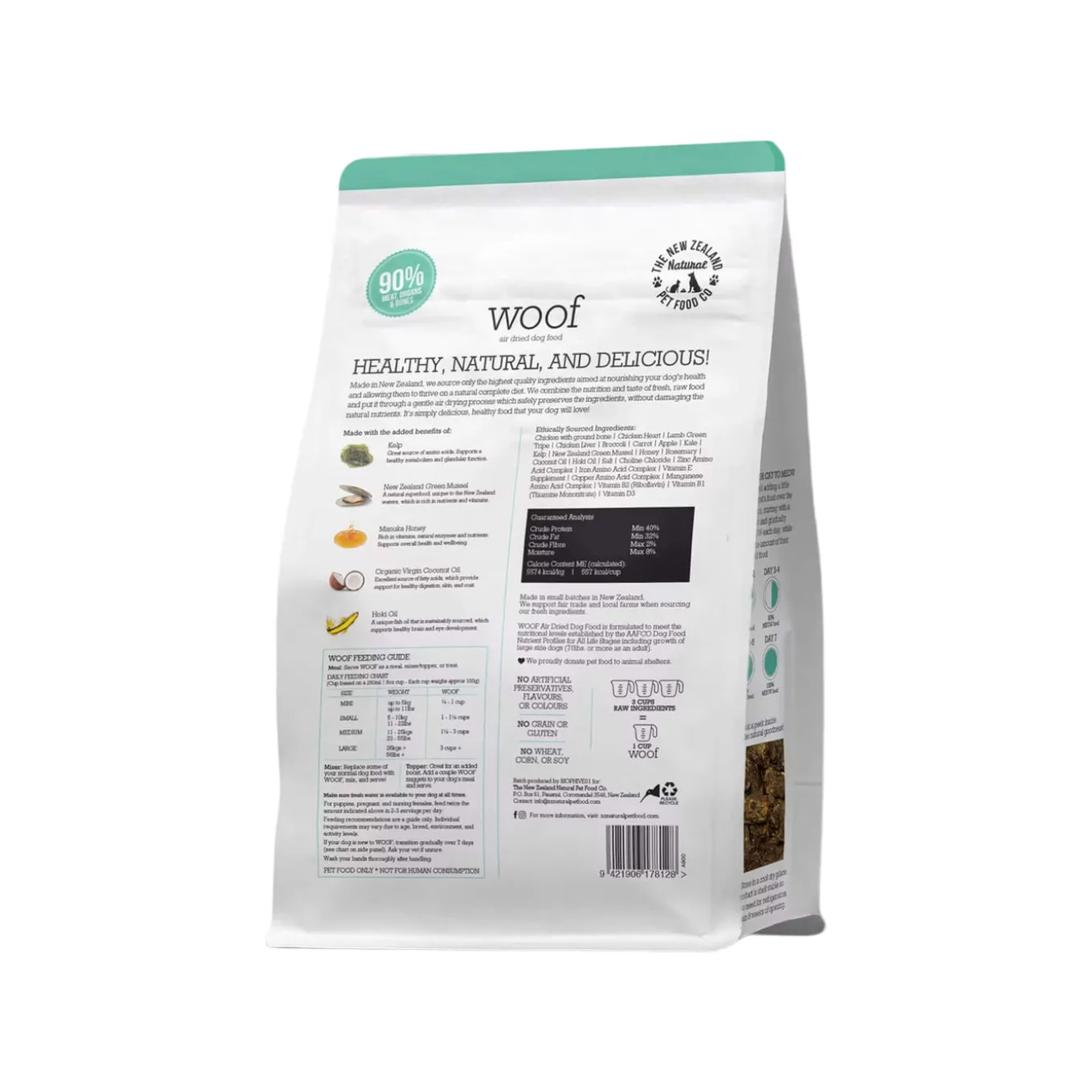 The New Zealand Natural Pet Food Co. WOOF Air Dried Dog Food