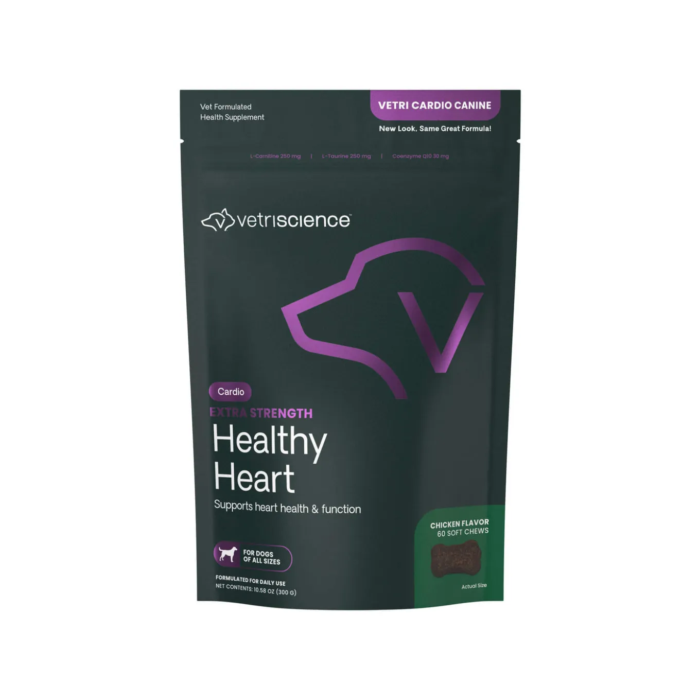 VetriScience Extra Strength Healthy Heart Supplement for Dogs