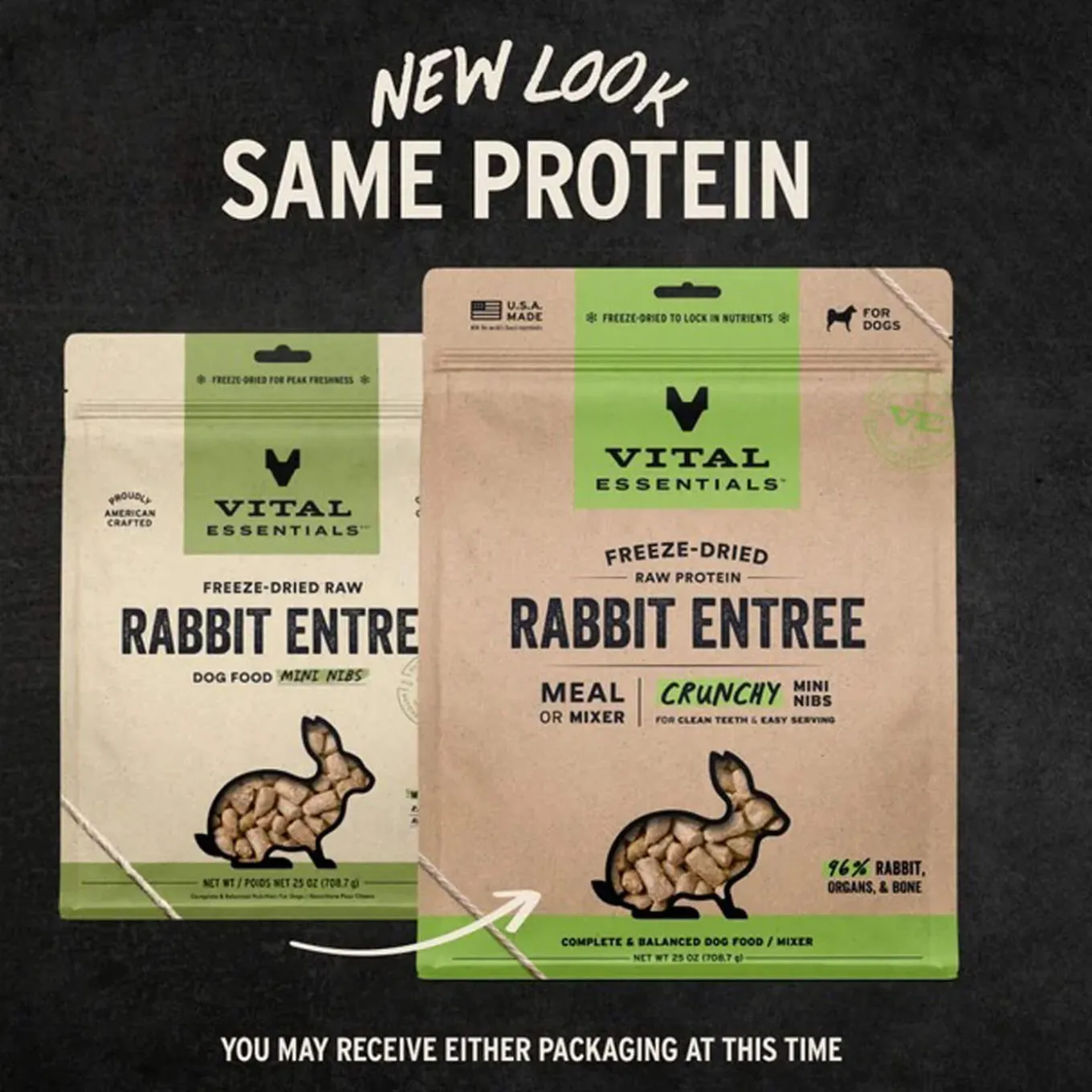Vital Essentials Freeze Dried Mini Nibblets Dog Entree
