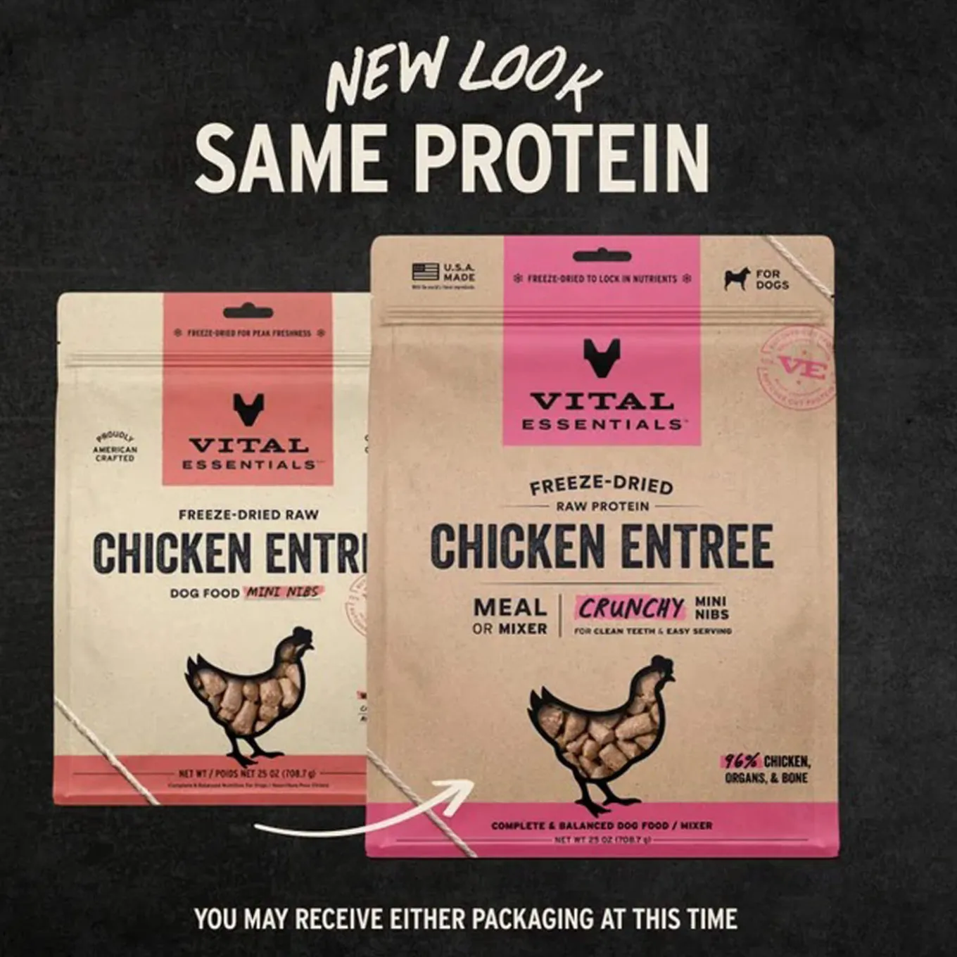 Vital Essentials Freeze Dried Mini Nibblets Dog Entree