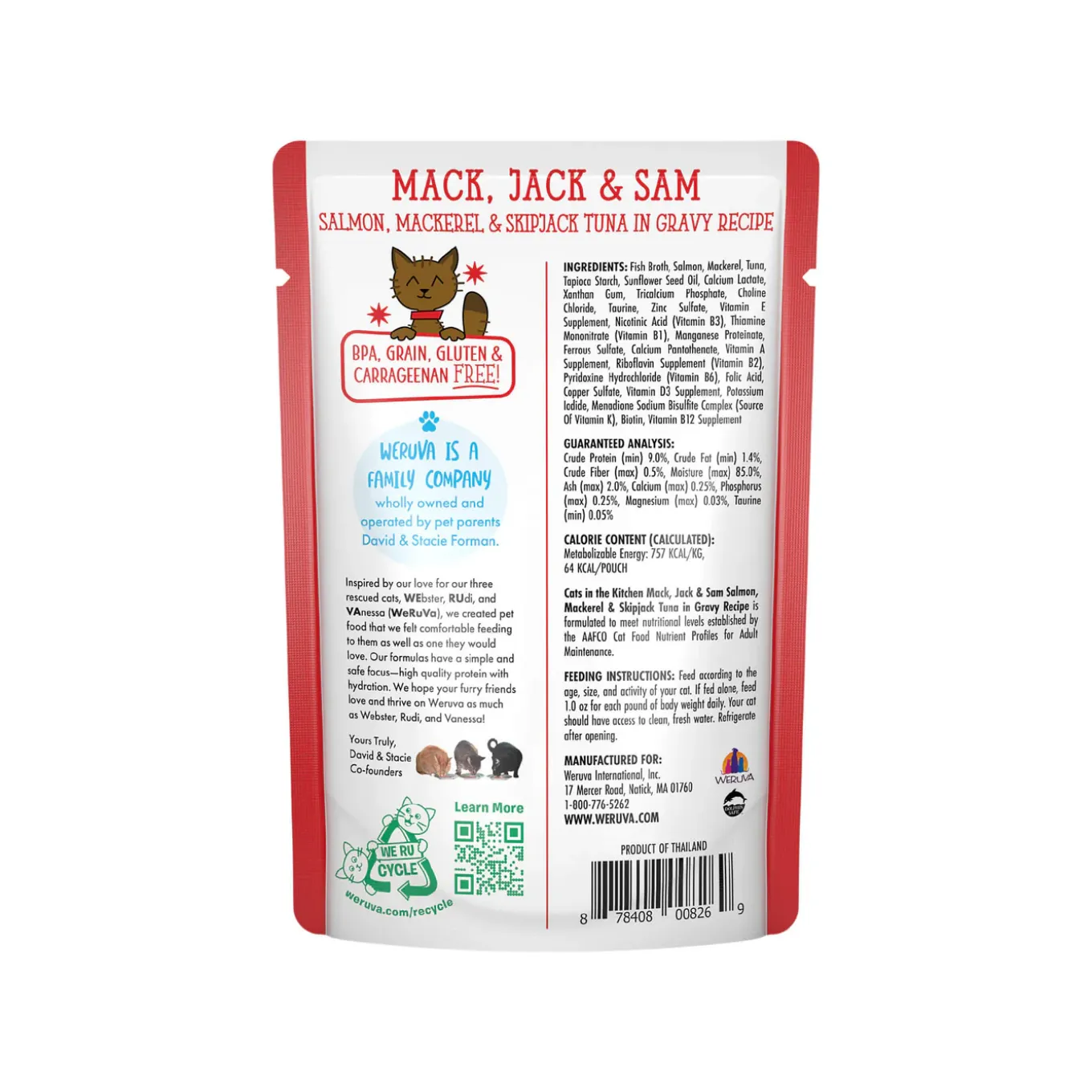 Weruva Cats In The Kitchen Grain-Free Pouch Cat Food